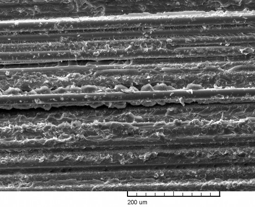 Fibre matrix bonding in mateenbar fibre matrix research